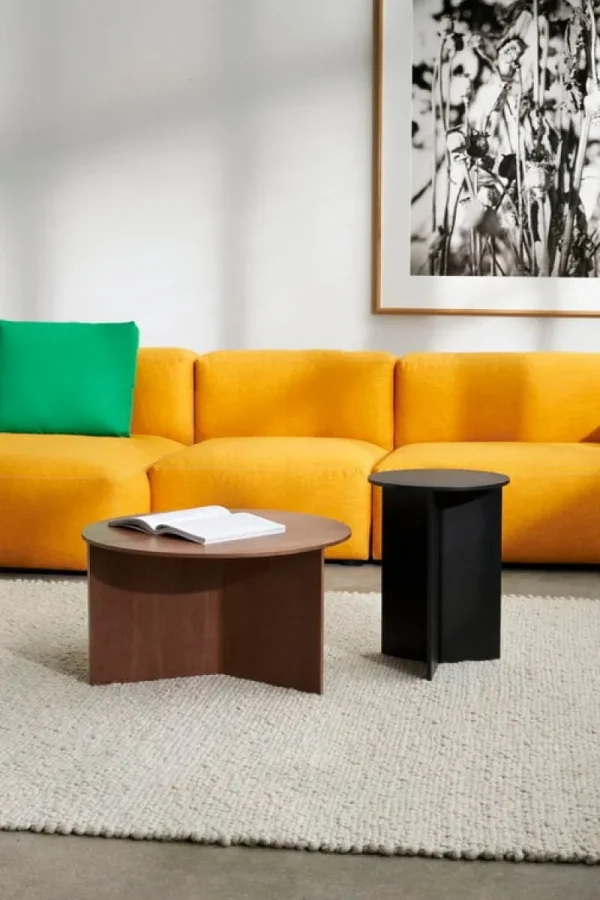 HAY Tische-Slit Wood Tisch, 65 cm, Walnuss lackiert