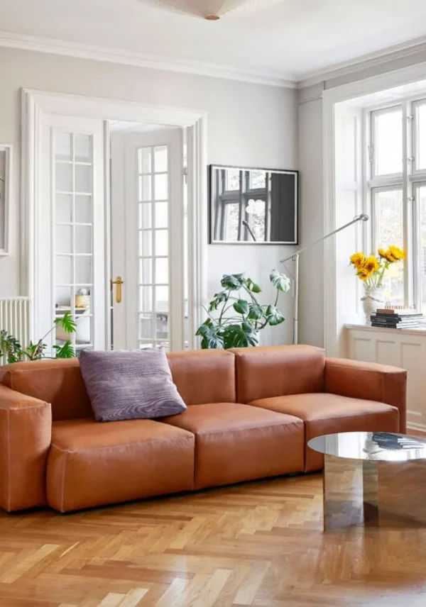 HAY Sofas Und Liegen-Sofa Mags Soft, 3-Sitzer, Comb.1 niedrige Armlehne, Sense 250