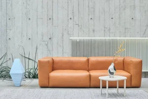 HAY Sofas Und Liegen-Sofa Mags Soft, 2,5-Sitzer, Comb.1 hohe Armlehne, Sense 250