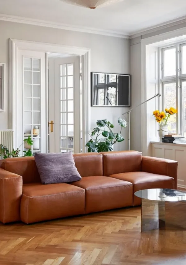 HAY Sofas Und Liegen-Sofa Mags Soft, 3-Sitzer, Comb.1 niedrige Armlehne, Sense 250