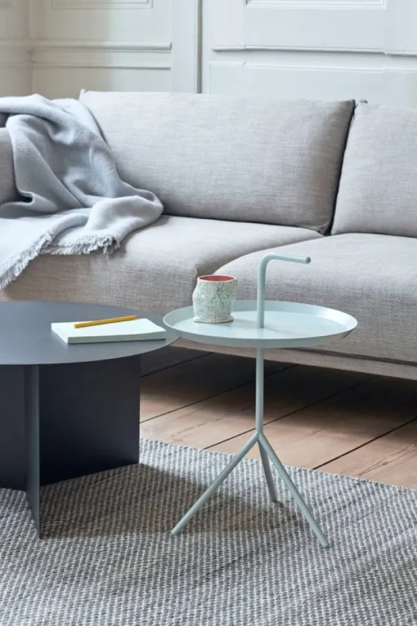 HAY Sofas Und Liegen-Sofa 3-Sitzer Silhouette, Ruskin 33/Sense schwarz – Stahl schwar