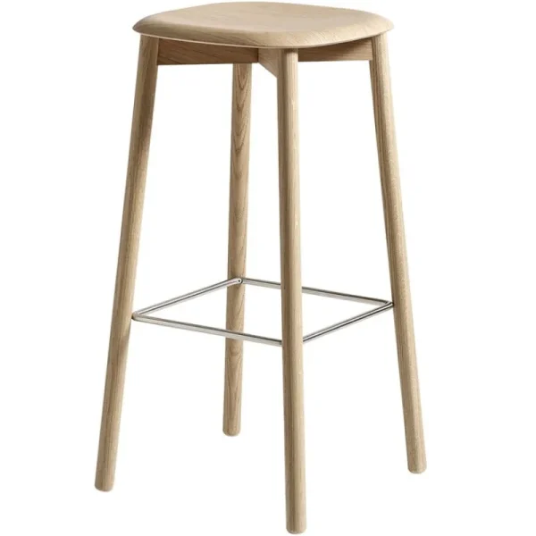 HAY Sitzgelegenheiten-Soft Edge 82 Barhocker, Eiche lackiert