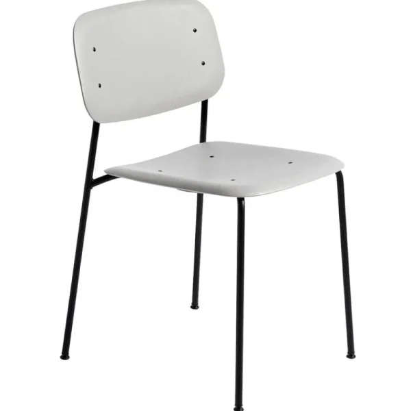 Vitra Sitzgelegenheiten-HAY Soft Edge 40 Stuhl, Schwarz – Soft Grey