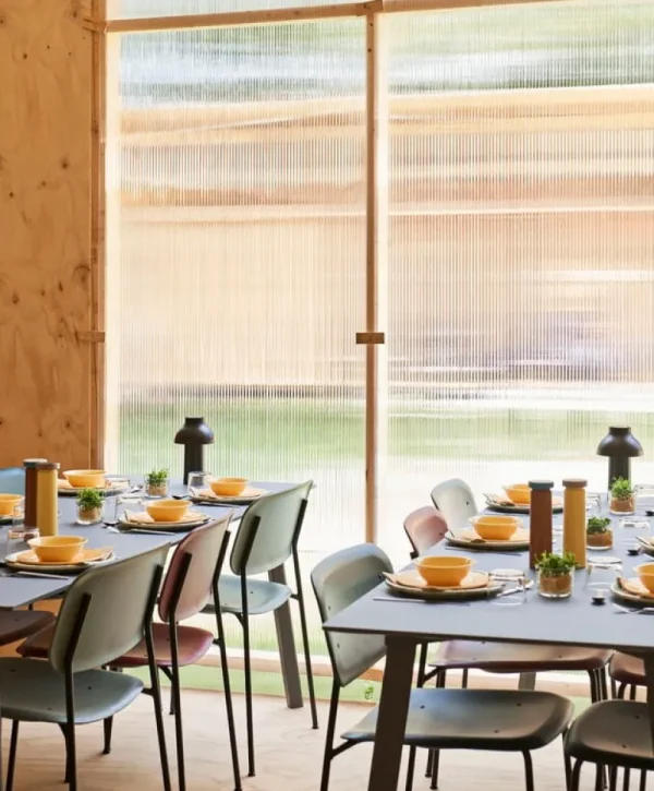 Vitra Sitzgelegenheiten-HAY Soft Edge 40 Stuhl, Schwarz – Soft Grey