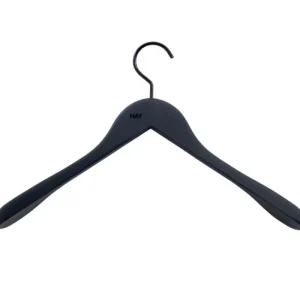 HAY Garderoben Und Kleiderbügel^Soft Kleiderbügel, breit, schwarz, 4 Stück