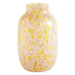 Ku00e4hler Vasen-HAY Splash Vase, 30 cm, Hellrosa – Gelb