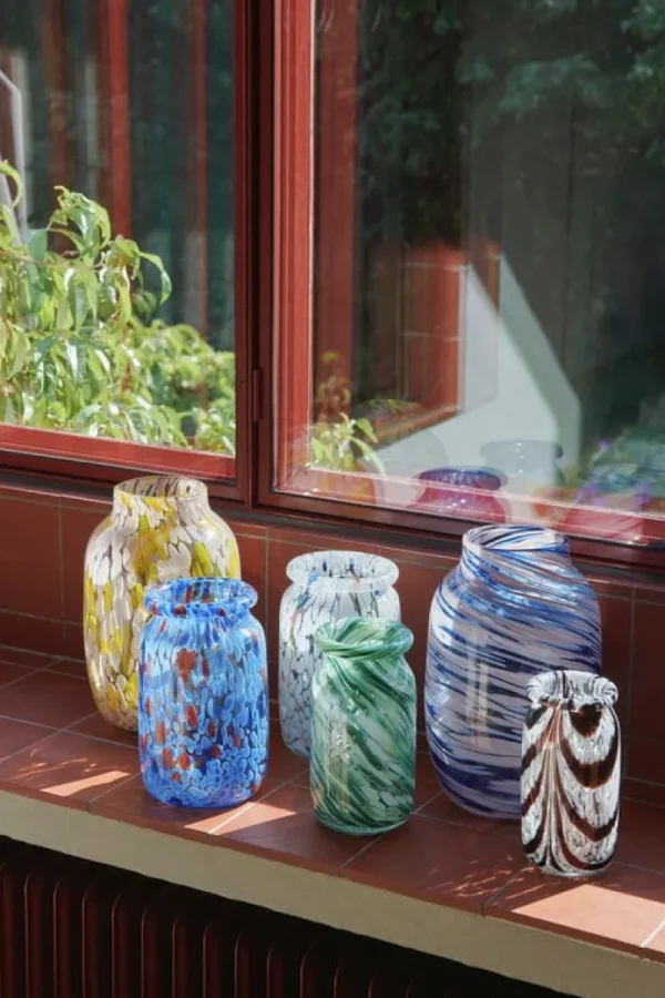 Ku00e4hler Vasen-HAY Splash Vase, 30 cm, Hellrosa – Blau