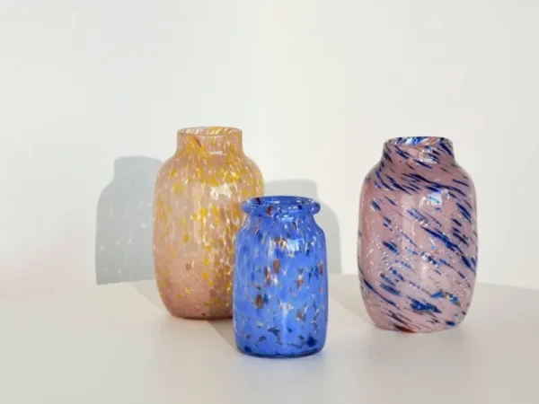 Ku00e4hler Vasen-HAY Splash Vase, 30 cm, Hellrosa – Blau