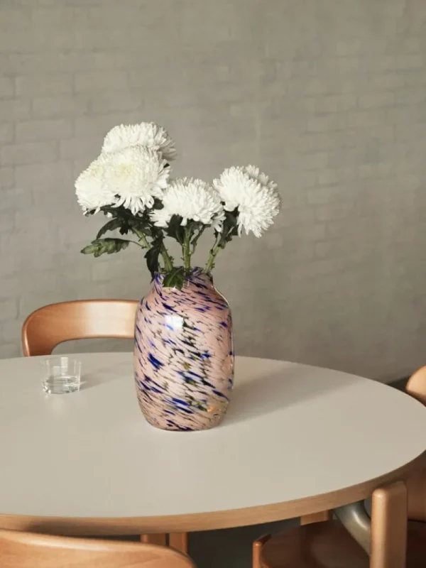 Ku00e4hler Vasen-HAY Splash Vase, 30 cm, Hellrosa – Blau