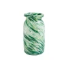 Audo Copenhagen Vasen-HAY Splash Vase, gerollter Rand, S, Green Swirl