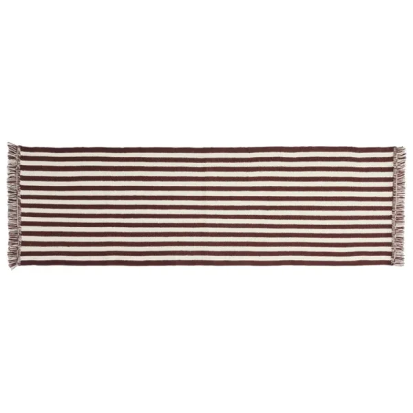 HAY Teppiche Und Läufer^Stripes and Stripes Wollteppich, 200 x 60 cm, Cremeweiß