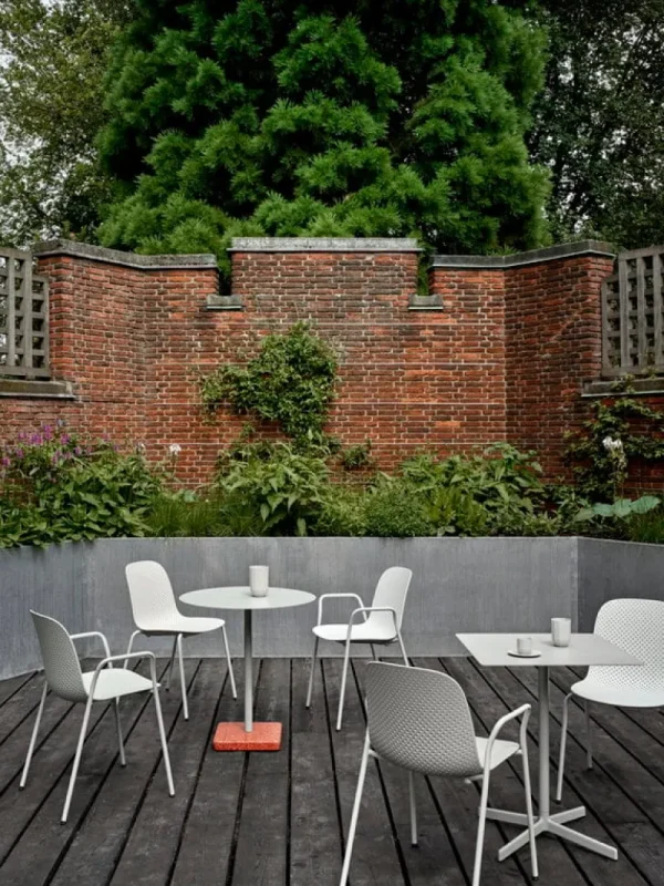 HAY Terrassenmöbel^Stuhl 13Eighty, grauweiß – kreideweiß