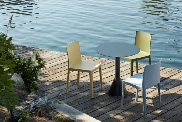 HAY Terrassenmöbel | Sitzgelegenheiten^Stuhl Élémentaire, blau-grau