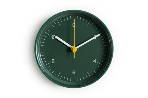HAY Uhren-Table Clock Tischuhr, Grün