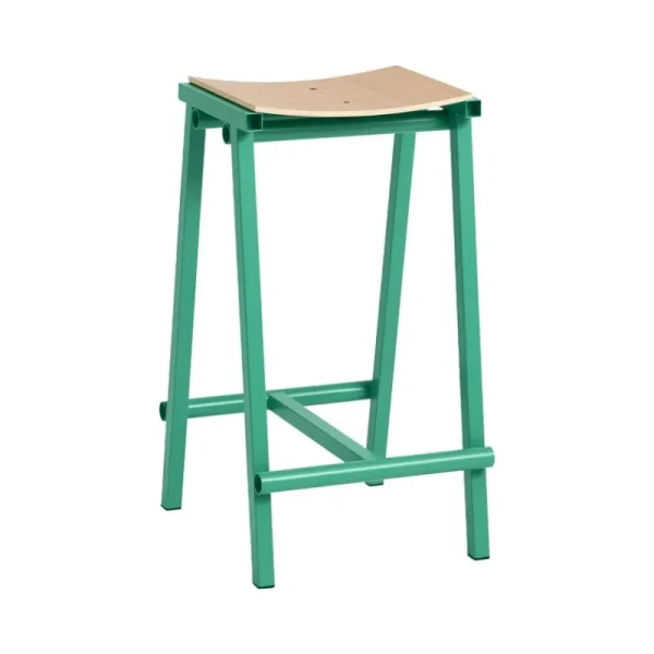 &Tradition Sitzgelegenheiten-HAY Taburete 8 Barhocker, niedrig, 65 cm, sanfte Jade - Eiche lackiert