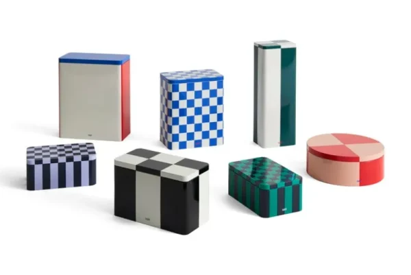 Vitra Dekorationsgegenstände-HAY Tin Dose, S, dunkelblau - lavendel