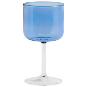 HAY Gläser Und Tassen^Tint Weinglas, 2 Stück, Blau, Transparent