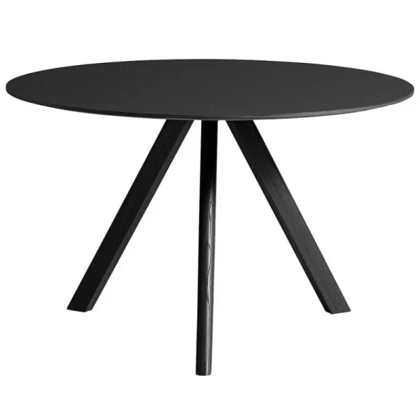Vitra Tische-HAY Tisch CPH20 2.0, 120 cm, Eiche schwarz - schwarzes Linoleum