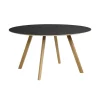 TIPTOE Tische-HAY Tisch CPH25 2.0, 120 cm, Eiche lackiert - schwarzes Linoleum