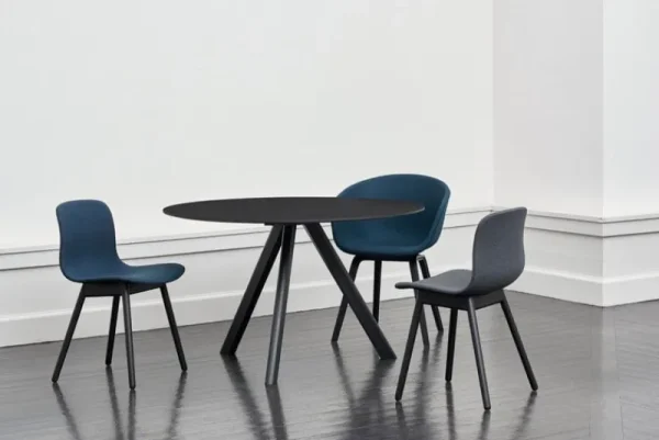 Vitra Tische-HAY Tisch CPH20 2.0, 120 cm, Eiche schwarz - schwarzes Linoleum