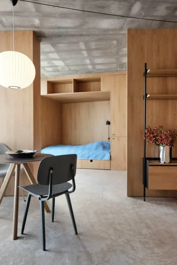 Vitra Tische-HAY Tisch CPH20 2.0, 90 cm, Eiche lackiert - schwarzes Linoleum
