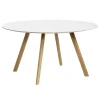 Muuto Tische-HAY Tisch CPH25 2.0, 140 cm, lackierte Eiche - weißes Laminat