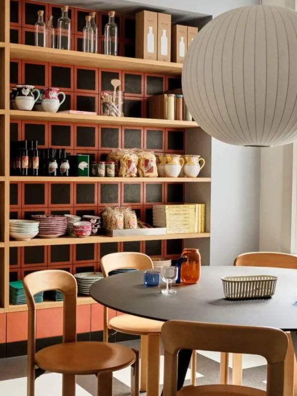 Vitra Tische-HAY Tisch CPH25 2.0, 140 cm, schwarzes Laminat - schwarzes Linoleum