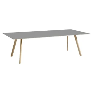 Vitra Tische-HAY Tisch CPH30 2.0, 250 x 120 cm, Eiche lackiert - graues Linoleum