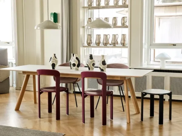 HAY Tische-Tisch CPH30 2.0, 250 x 90 cm, Eiche lackiert - weißes Laminat