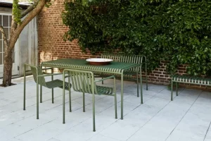 HAY Terrassenmöbel^Tisch Palissade, 170 x 90 cm, olivgrün