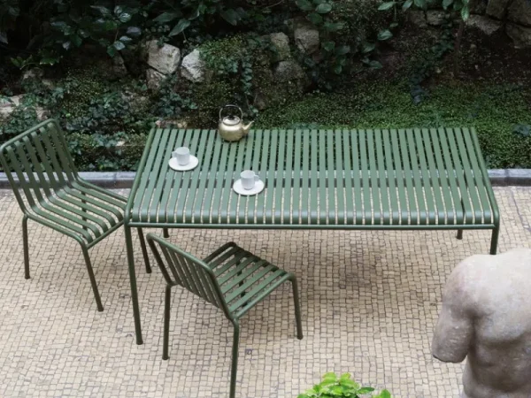 HAY Terrassenmöbel^Tisch Palissade, 170 x 90 cm, olivgrün