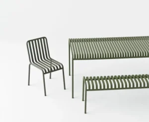 HAY Terrassenmöbel^Tisch Palissade, 170 x 90 cm, olivgrün