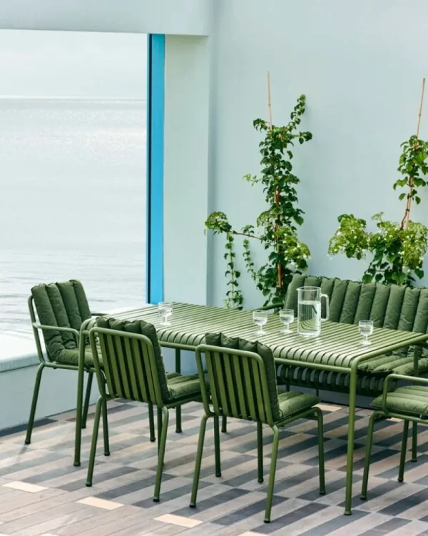 HAY Terrassenmöbel^Tisch Palissade, 170 x 90 cm, olivgrün