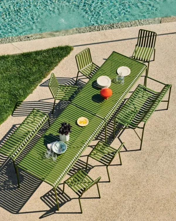 HAY Terrassenmöbel^Tisch Palissade, 170 x 90 cm, olivgrün