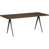HAY Tische-Tisch Pyramid 02, 190 x 85 cm, schwarz – Eiche geräuchert