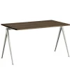 &Tradition Tische-HAY Tisch Pyramid 01, 140 x 65 cm, beige – Eiche geräuchert