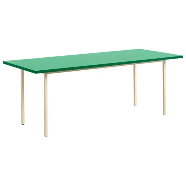 HAY Tische-Two-Colour Tisch, 200 × 90 cm, Elfenbein - Minzgrün
