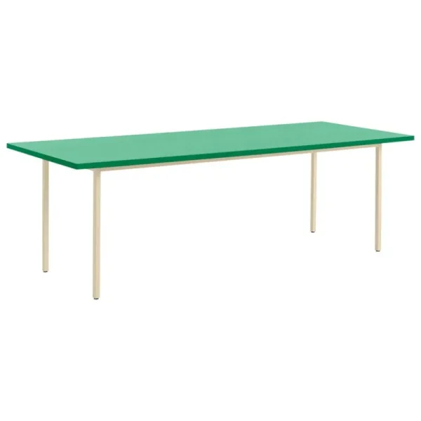 GUBI Tische-HAY Two-Colour Tisch, 240 × 90 cm, Elfenbein - Minzgrün