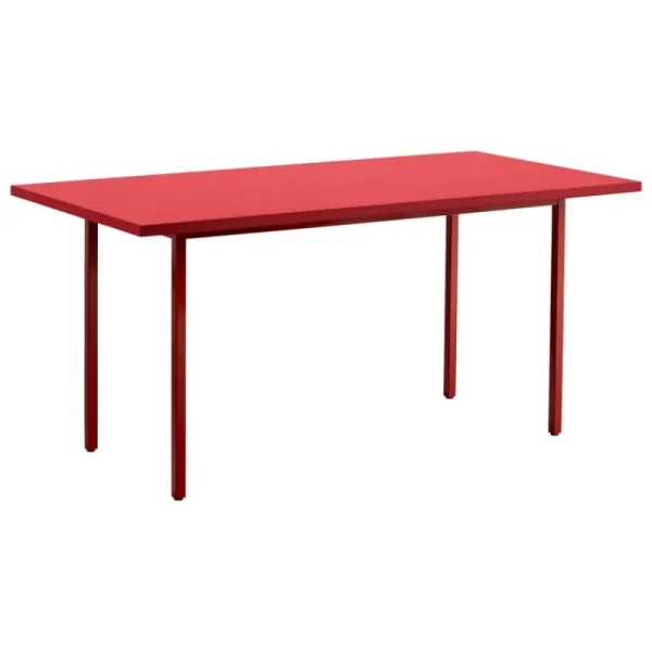 HAY Tische-Two-Colour Tisch, 160 × 82 cm, Kastanienrot - Rot