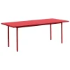 HAY Tische-Two-Colour Tisch, 200 × 90 cm, Kastanienrot - Rot