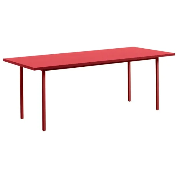 HAY Tische-Two-Colour Tisch, 200 × 90 cm, Kastanienrot - Rot