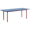 GUBI Tische-HAY Two-Colour Tisch, 200 × 90 cm, Kastanienrot - Blau