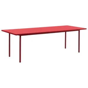 HAY Tische-Two-Colour Tisch, 240 × 90 cm, Kastanienrot - Rot