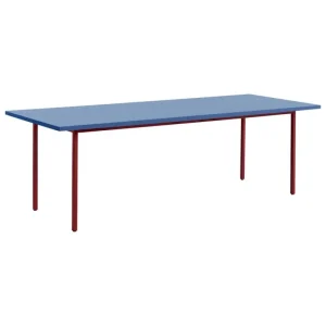 Woud Tische-HAY Two-Colour Tisch, 240 × 90 cm, Kastanienrot - Blau