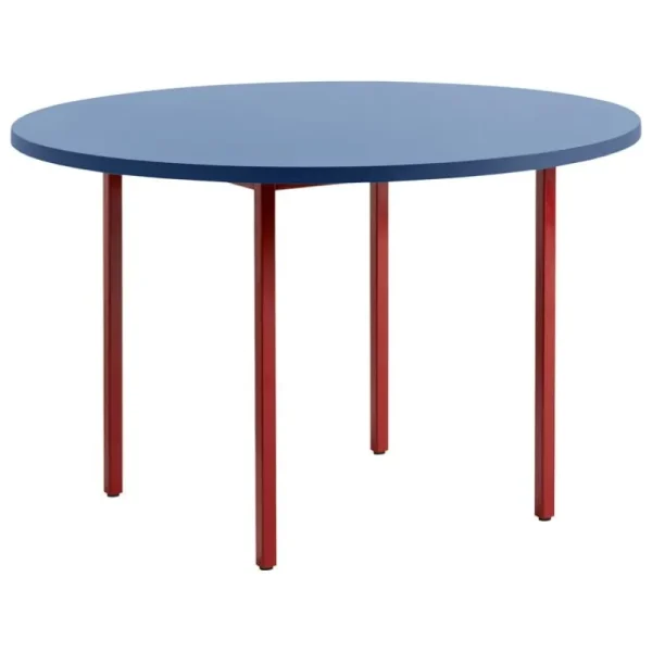 HAY Tische-Two-Colour Tisch, 120 cm, Kastanienrot - Blau