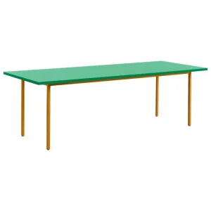 GUBI Tische-HAY Two-Colour Tisch, 240 × 90 cm, Ocker - Minzgrün