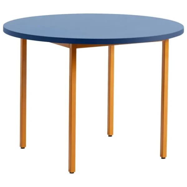 HAY Tische-Two-Colour Tisch, 105 cm, Ocker - Blau