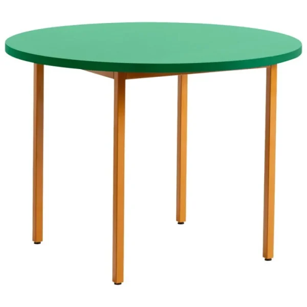 HAY Tische-Two-Colour Tisch, 105 cm, Ocker - Minzgrün