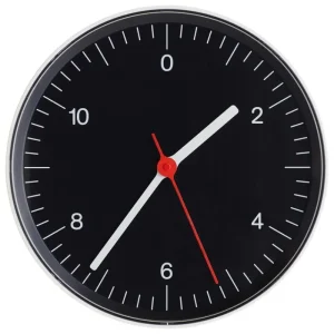 HAY Uhren-Wall Clock Wanduhr, Schwarz