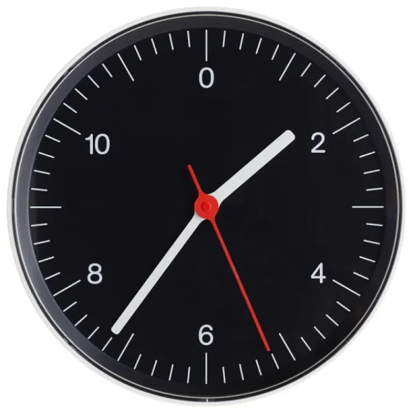 HAY Uhren-Wall Clock Wanduhr, Schwarz
